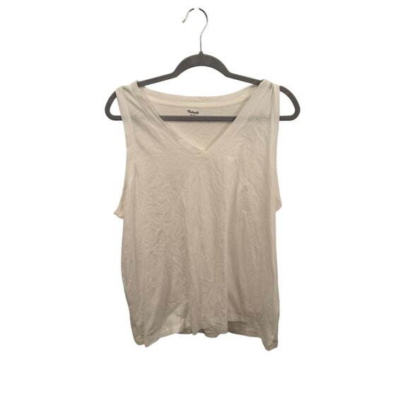 Madewell white vneck size 1xl - Picture 1 of 3